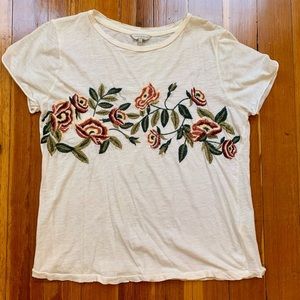 Lucky Brand Embroidered Tee